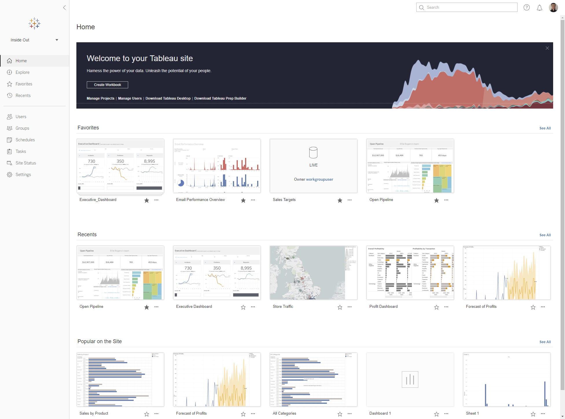 Tableau offers beautiful and interactive data visualizations and rich-looking dashboards