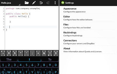 Free Code Editors For Android:  Best Of