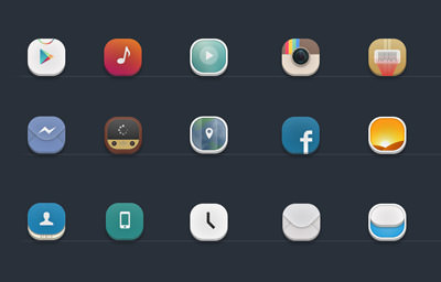 20 Free & High Quality Android Icon Sets:  Best of